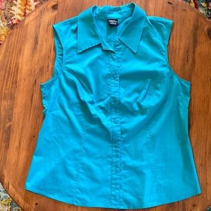 Tribal button down tank. Size 12